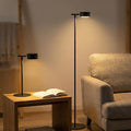 4-in-1 LED Floor Lamp with Detachable Magnetic Head - Adjustable Height Standing Lamp & Table Lamp, Portable Night Light for Bedroom, Reading, Nursing, Non-Disturbing Sleep Aid(Black)