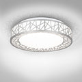 ASD 14 Inch LED Flush Mount Ceiling Light Fixture for Bedroom, 24W 1534LM 5CCT 2700K-5000K, Triac Dimmable Lights, Dining, Living Room, Kitchen Lamps, Modern Home Lighting Fixtures, Nickel, ETL