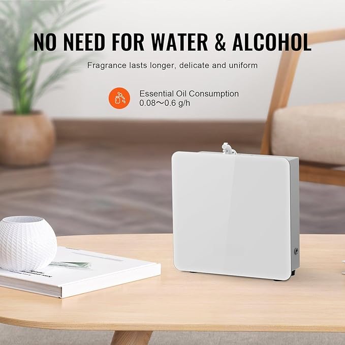 Bluetooth Smart Scent Air Machine, 480ml Waterless Cold Air Diffuser for 2500 sq.ft, Essential Oil Aromatherapy Diffuser with Timer Function for Home, Office, Spa & Hotel