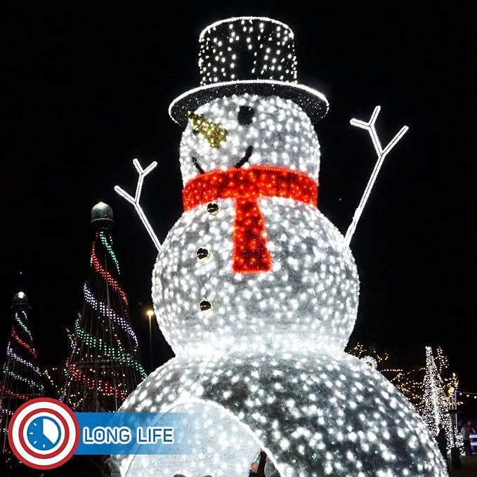 Russell Decor LED Rope Lights Festival Holiday Party Seasonal Christmas Decoration 30ft - 200ft Customized Available (Red, 40)