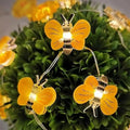 Honey Bee Fairy String Lights，Waterproof Bee Decorative Lights 10FT 30 LED Battery Operated Bee Lights Decor for Outdoor Indoor Party Wedding Garden