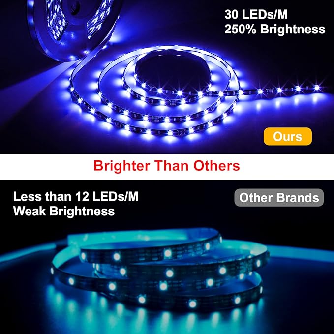 MIHEAL Led Light Strip,WiFi Wireless Smart Phone Controlled Strip Light Kit 32.8ft 300leds 5050 Waterproof IP65 LED Lights,Compatible with Android and iOS System,Alexa