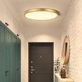 9Inch LED Flush Mount Ceiling Light Fixture, 18W(180W Equivalent), 1800LM, 3000K Warm White, IP40, Flat Modern LED Ceiling Lights for Bedrooms, Living Rooms, Bathrooms, Stairwells, etc.(Gold)