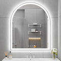 Arched LED Mirror for Bathroom 30"x36", Silver LED Bathroom Mirror with Lights-Fogless, Dimmable, 3 Color Changing, Touch Sensor