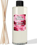 Urban Naturals Reed Diffuser Oil Refill Red Roses with White Peony, Cashmere Wood 8 oz + Free Reed Sticks, Made in the USA
