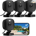 VIMTAG 2.5K Security Camera Indoor/Outdoor, Cameras for Home Security with Color Night Vision, AI Human Detection, Spotlight/Siren, Pet/Baby Monitor, IP66, 2-Way Audio,Works with Alexa, Wired, 4 Pcs