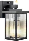 Dusk to Dawn Outdoor Lighting, Waterproof Outdoor Porch Light with Tempered Glass, Outdoor Light Fixture for House Exterior Front Door Garage Patio