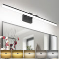 SOLFART 5 Color Temperature Dimmable 47.2 Inch Bathroom Light Fixtures Over Mirror Matt Black Vanity Lights for MirrorBathroom Bathroom Led Lights Light Bar 5CCT