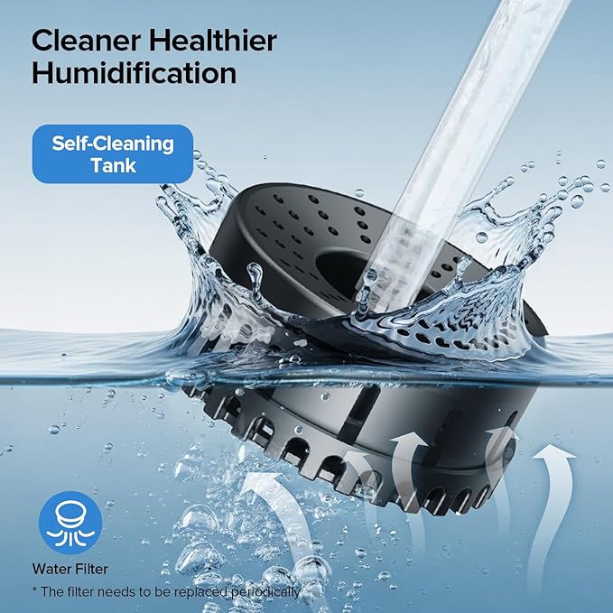 Humidifiers for Bedroom Large Room with Smart App & Remote Control, 7L/1.85Gal Large Humidifier, 4 Mist Levels Humidifiers for Home Crow