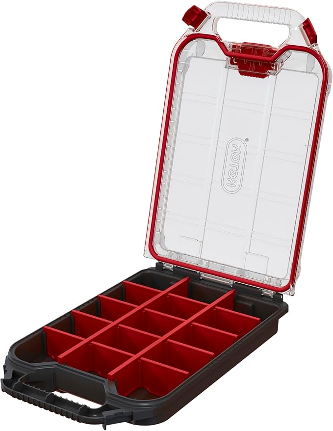 Keter Stacking and Rolling, Heavy Duty DIY Half Organiser Tool Storage