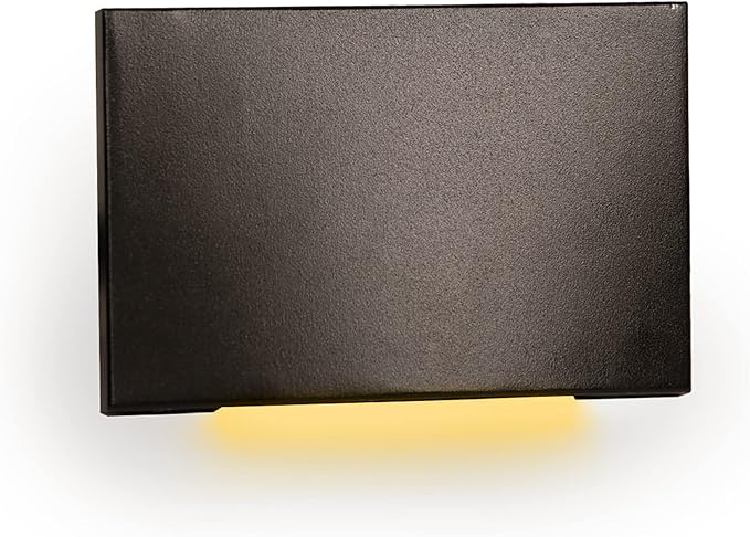 WAC Landscape Lighting, LEDme 120V LED Horizontal Scoop Indoor and Outdoor Step and Wall Light 3000K Built-in LED in Bronze