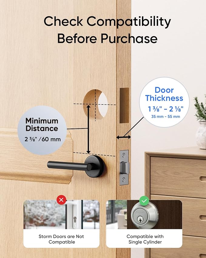 eufy Security Video Smart Lock S330, 3-in-1 Camera+Doorbell+Fingerprint Keyless Entry Door Lock, Smart Wi-Fi Deadbolt for Front Door, 8 GB Built-in Storage, SD Card Expandable, Chime Included
