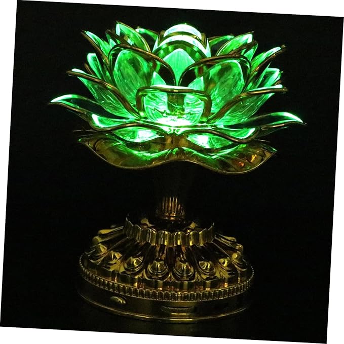 1pc Lotus Shaped Led Buddha Lamp for Home Decoration Color-Changing Meditation Light for Buddhist Source Buddha Melodies Elegant Room Decor