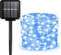 Solar String Lights Outdoor, 66 Feet 200 LEDs 8 Modes Solar Fairy Lights for Outside, Waterproof Outdoor Light for Patio Yard Christmas Tree Halloween Wedding Party Decorations, Blue