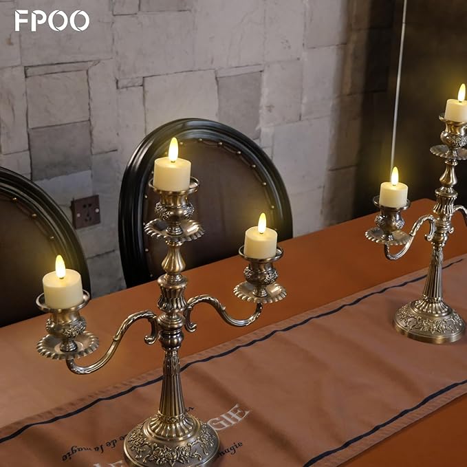 LED Rechargeable Tea Lights Candles with Remote, 6 pcs Battery Operated Tealights with Flickering Flame, USB Charging Cable, Timer Votive Candles for Wedding Decor Christmas Party