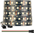 BTF-LIGHTING WS2814 IC RGBW RGB+Warm White(Similar WS2812B) DC12V 16.4FT 84LED/m 28pixel/m 4 Colors in 1 Dream Color Addressable LED Strip 14mm Width PCB IP67(No Adapter or Controller)