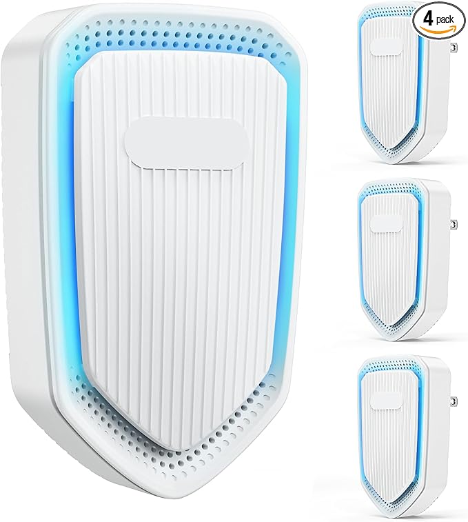 Plug In Air Purifiers Negative Ion Air Purifiers Quiet Air Freshener for Home Bedroom Office Basement - Portable Mini Air Cleaner Odor, Smoke, Dust, Pet Smell