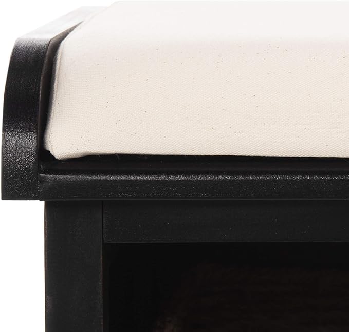 Safavieh American Homes Collection Lonan Grey and White Wicker Storage Bench