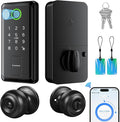 WiFi Bluetooth Keypad Door Lock with Handle,Keyless Entry Door Lock, Electronic Digital Keypad Deadbolt with App, Keyless Entry Fingerprint Lock Auto Lock, Front Smart Door Handle Sets