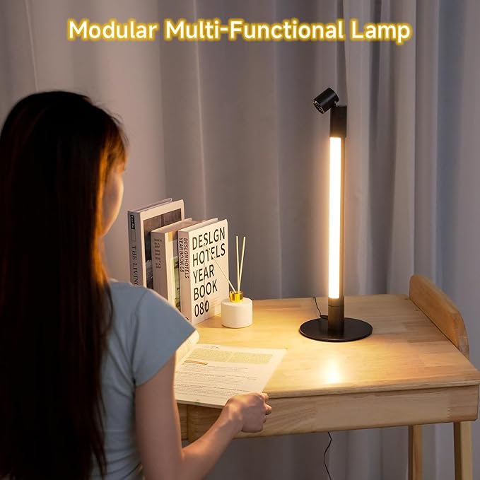 Corner Floor Lamp - 2 Pack Black RGB LED Floor Lamp with Music Sync and 16 Million DIY Colors, App & Remote Control, Color Changing Modern Smart Corner Lamp for Bedroom Living Room