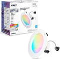 Feit Electric 4 Inch Smart Recessed Light, Color Changing and Tunable White, 2.4GHz WiFi Retrofit LED Downlight E26 Base, No Hub, Works with Alexa and Google, Dimmable 50W Equi, CRI90, LEDR4/RGBW/AG
