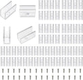 Neon Rope Light Mounting Brackets, 50PCS Neon Lights Install Fixing Clips Accessories for 6x12mm LED Neon Flexible Strip Lighting, Neon Signs DIY(50 Screws, 50 Clips)