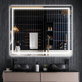 32"x 40" Bathroom Mirror for Over Sink, Anti-Fog LED Bathroom Mirror with Lights, Memory 3 Colors Modes & Dimmable Bathroom Vanity Mirror