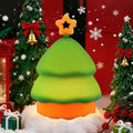 Squishy Christmas Tree Night Light with RGB Modes Dimmable Nursery Breastfeeding Nightlight Hangable Cute Christmas Lamp Novelty Rechargeable Silicone Touch Bedside Lamp for Bedroom Dorm Decor