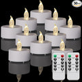 LED Tea Light Flameless Candles with Remote Control Flickering Tealight Long Lasting, Battery Operated with Timer for Halloween Home Decoration Seasonal &Festival Celebration WarmWhite (50pcs)