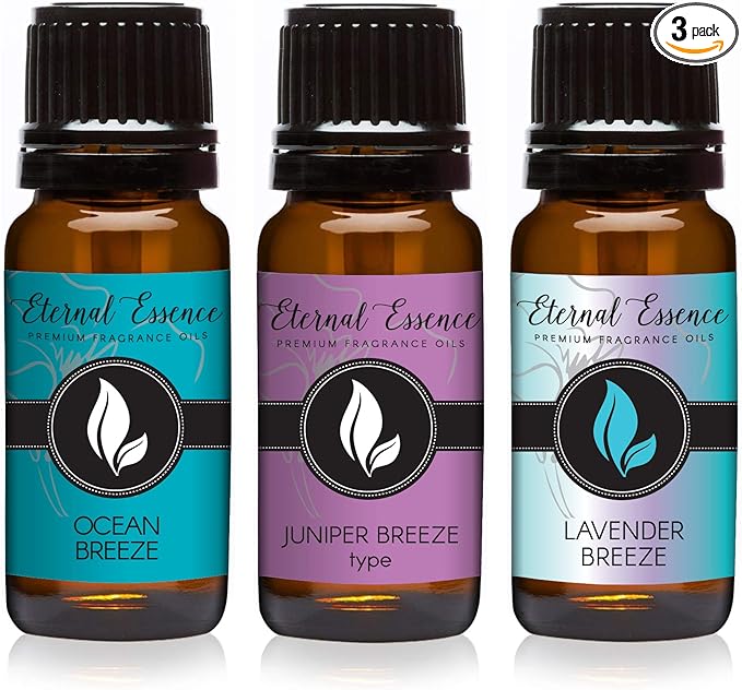 Trio (3) - Ocean Breeze, Lavender Breeze & Juniper Breeze - Premium Fragrance Oil Trio - 10ML