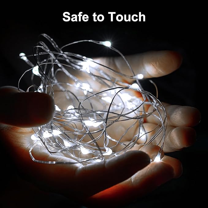 ZGWJ Mini Fairy Lights Battery Operated, 24 Pack Mixed-Color Twinkle String Lights 20 LED 7FT Mason Jar Lights for Bedroom, Easter, Halloween, Christmas, Party Indoor and Outdoor Decoration