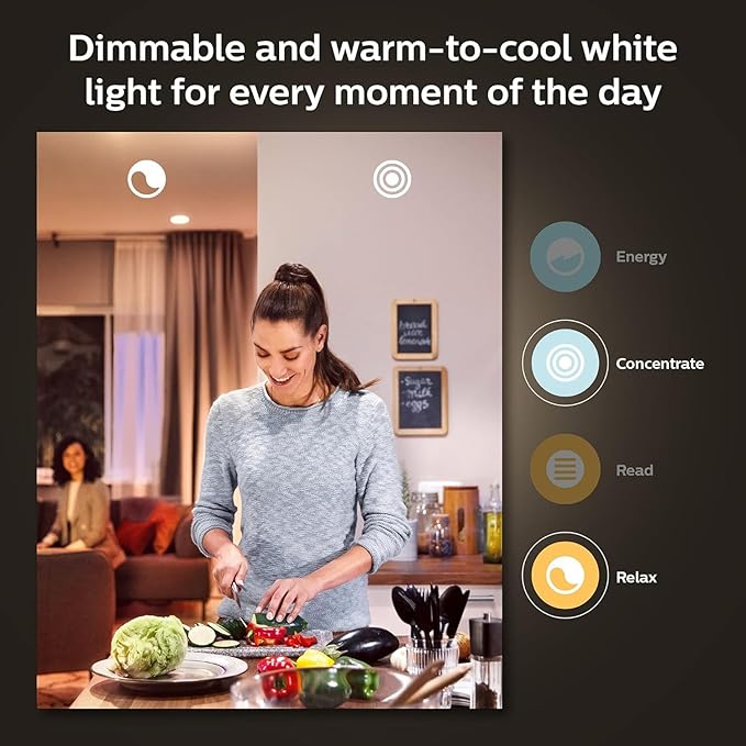 Philips Hue BR30 LED Smart Light Bulbs, Flicker-Free 85w Light Bulbs, Bluetooth Compatible, Compatible with Alexa, Google Assistant, and Apple HomeKit, E26 Base, 2 Pack