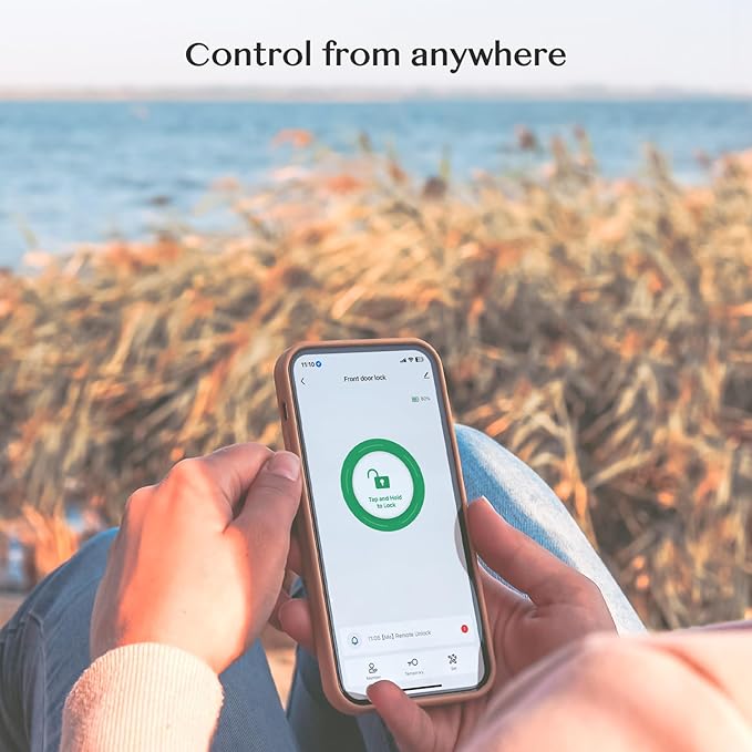 WiFi Gateway for YR01 YR05 Smart Lock with Handle,Compatible with Nice Digi App, Remotely Control Keyless Entry Door Lock,Compatible with Alexa to Voice Control Smart Door Lock