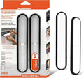 BLACK+DECKER 2-Pack LED Light Bars, 160LM Touchless Motion Sensor Lights, Magnetic Mount LED Strip Lights, Battery Powered Slim Portable Lights for Closet, Garage, Shelf, Indoor