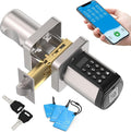 WELOCK 5-in-1 Smart Door Lock,Keyless Entry Lock for Front Door, Password Keypad + Bluetooth App + Cards +Key