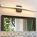 Modern Bathroom Vanity Light 32 inch, Curved, Dimmable 5CCT Led Bathroom Light Fixture Over Mirror, Black Bar Vanity Light for Bathroom Mirror Cabinets-ETL Certificated Modern LED Vanity Makeup Lights
