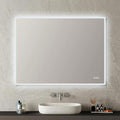Blossom 48"X36" LED Bathroom Mirror with Lights, Front Lit and Backlight, Stepless Dimmable, Anti-Fog, Shatter-Proof Tempered Glass, Memory, 3 Colors Lighting Bathroom Mirrors for Vanity