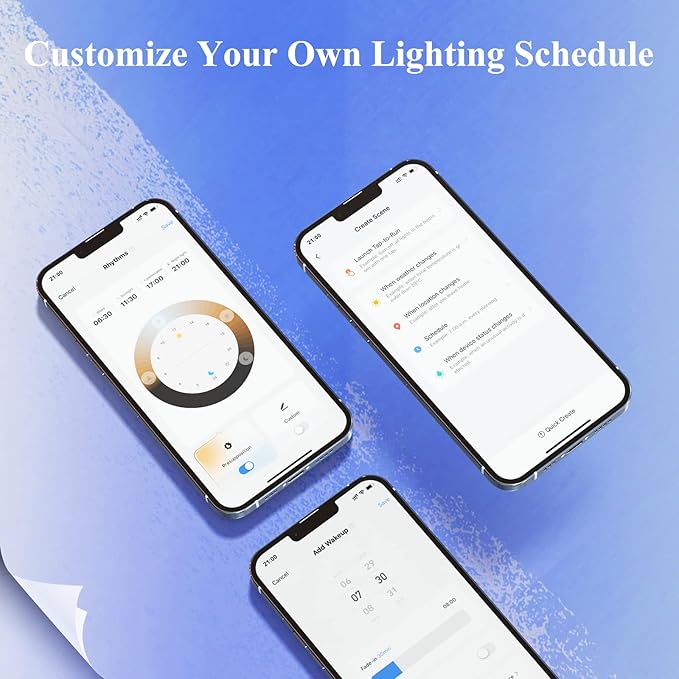DiCUNO Smart Edison Bulb A19, Color Changing WiFi Smart Light Bulb, Vinatge A60 Filament Bulb Compatible with Alexa & Google, Dimmable with App, 50 Watt Equivalent 450LM, No Hub Required, 2 Pack