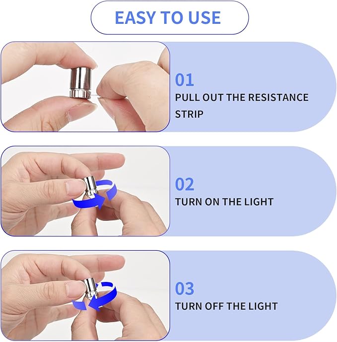 12 Pack Mini LED Lights, Blue Light Small LED Lights Battery Powered for Crafts, Tiny Miniature Spotlights, Wireless Dollhouse Lights for Displays, Party,Wedding,Halloween Decorations