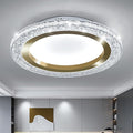 UOFUS Gold LED Flush Mount Ceiling Light 15.7inch Modern Round Ceiling Light Fixture 6400K Super Bright Circle Ceiling Lamp for Bathroom Kitchen Bedroom Living Room Entryway Hallway Stairwell