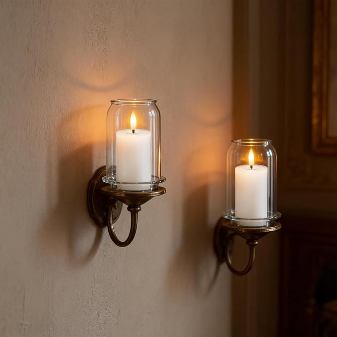 Mirror Surface Votive Candles Battery Operated with Remote Timer, 6pcs Real Wax LED Votive Candle Realistic Flickering for Wreaths Memorial Lantern Φ 2" H 4.5” White