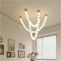 Modern Chandelier, Modern Home Decor led Lights Pendant Light Lamps for Living Room Chandeliers for Dining Hanging Indoor Lighting(B 55 Heads,APP with RC Dimmable)