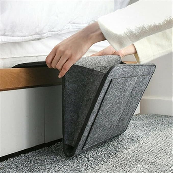 Bedside Storage Organizer, Table Cabinet Storage Organizer Bedside Organizer For Remotes Phone Glasses