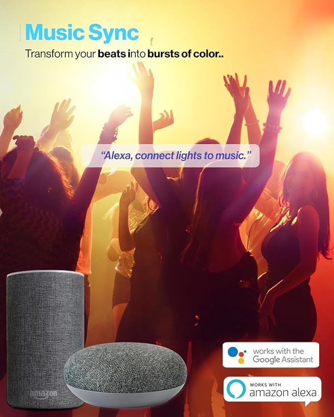 Sunco BR30 Alexa Smart Flood Light Bulbs Color Changing LED Recessed WiFi Bulb 8W, RGBCW, Dimmable, 650 Lumens, Compatible with Alexa & Google Assistant, E26 Base No Hub Required 6 Pack.