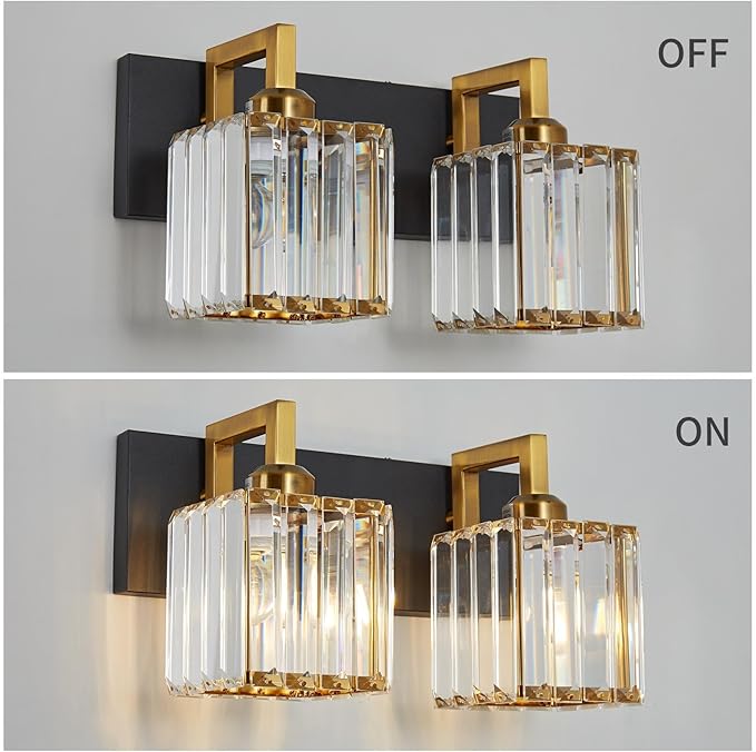 2PacksOutdoorLEDWallLights,16in10-100% DimmingModernPorch&PatioLightsWallSconce,BlackSquareExteriorWallLightFixture,SuitableforLivingRoom,Garage,Bathroom