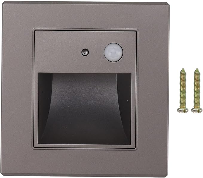 Fafeicy LED Step Lights Sensor Recessed Stair Light 1.5W Motion Light 3000K for Indoor Corridor
