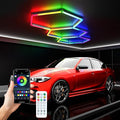 RGB Hexagon LED Light 3-Grid | Hexagon Garage Lights | 356 Color Modes | Music Sync | Smart App & Remote Control | Gaming Room Garage Bedroom Lighting