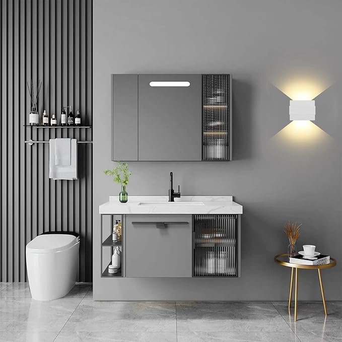 Kawell Modern LED Wall Sconces Up Down LED Wall Light Indoor Outdoor Creative LED Wall Lamp 10W Hallway Wall Mounted Lighting Fixtures for Bedroom Living Room Stairs Porch, Warm White