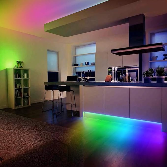 USB Powered LED Strip Light Rainbow TV Backlight 9.8FT/3M RGB Chasing Led Lights Waterproof USB Lights Strip with RF Remote TV/PC Background Bias Lighting Cuttable Strip Lights for DIY Decoration