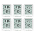 Freshliance Bluetooth Temperature Humidity Data Logger Recorder, Refrigerator Freezer Thermometer Hygrometer, Digital Remotely Temperature Humidity Monitor with APP Data Analysis, 6packs